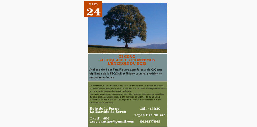 Stage Qi Gong mars 2018 en Ariège
